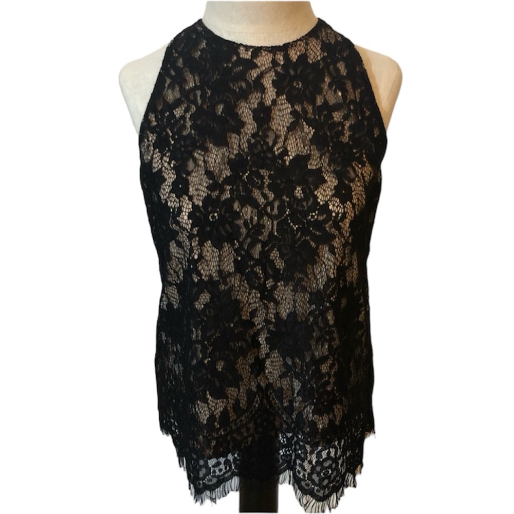 Elodie Black Lace Blouse